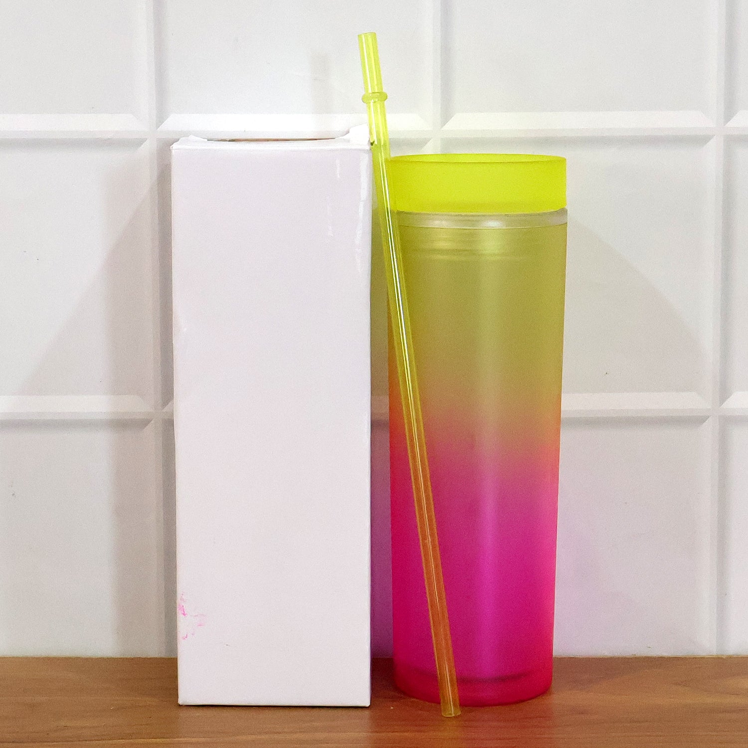 plastic straw cup