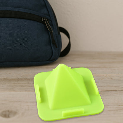 Virgin Mobile Accessories Universal Portable Four-Sided Pyramid Shape Desktop/ Table Mobile Holder Stand (1 Pc)