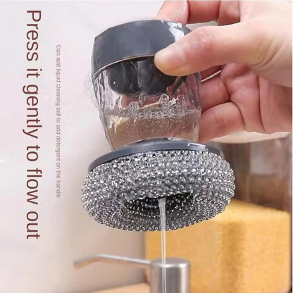 Handheld Soap Dispenser with Scrub (1 Set)