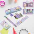 Stationery Kit for Kids – 12 Pc Metal Pencil Box Set | ScribbleJoy