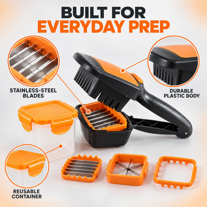5 in 1 Vegetable Dicer for Kitchen, Onion and Salad Cutter Chopper (1 Pc)