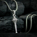 Hanuman Gada Pendant – Silver Spiritual Necklace | Blessed Trinkets