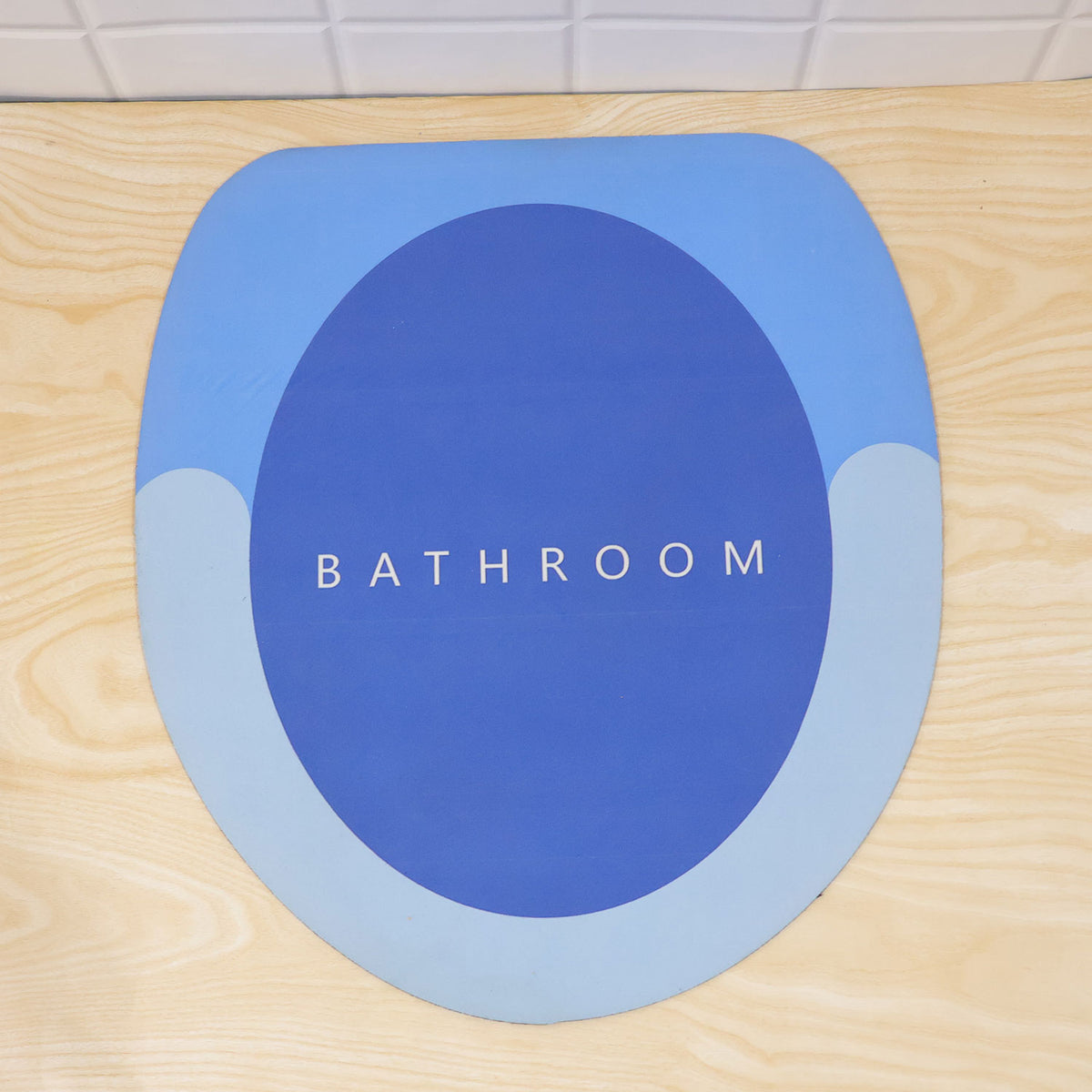 Rounded Circle Design Bath Rug, Soft Anti-Slip Shower Mat (1 Pc, 40x44 Cm)