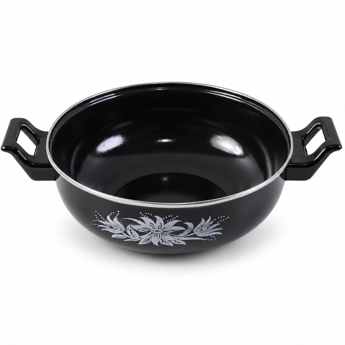 Cast Iron Kadai – Traditional 14 Inch Durable Pan | Indo Glow