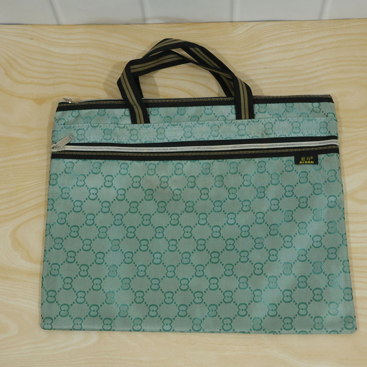 Carry Bag with Dual Handles and Zip Closure for Work Files and Daily Use (1 Pc)