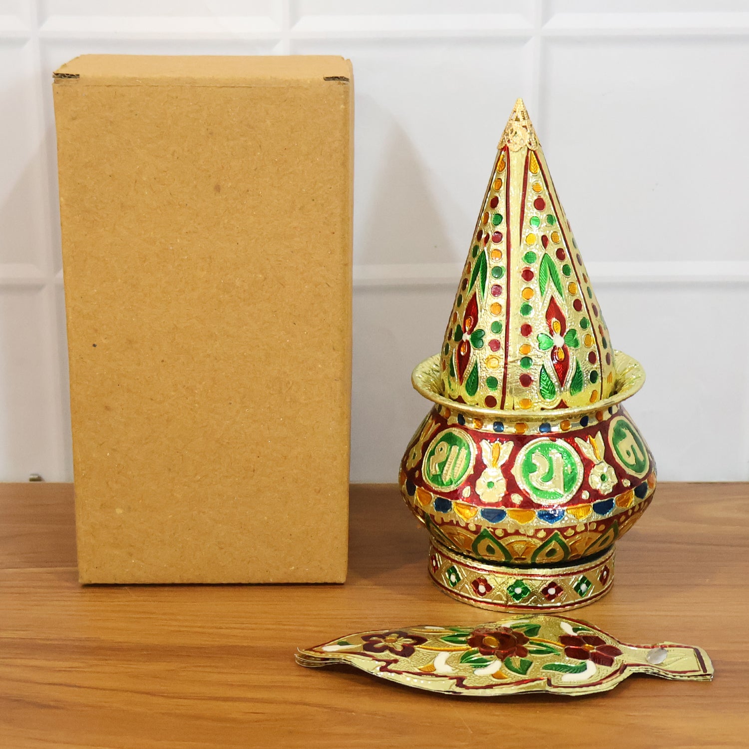 Traditional Decorative Pooja Kalash (1 Set)
