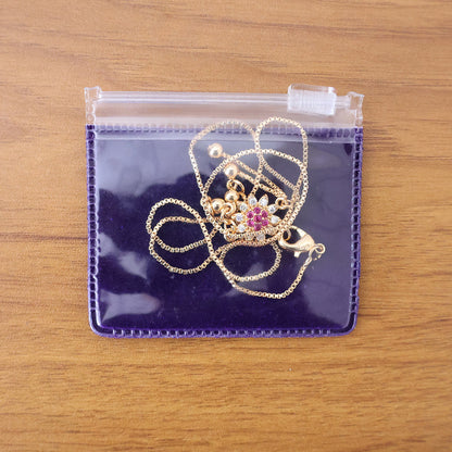 Elegant Floral Drop Pendant Necklace for Women – Gold-Plated with Sparkling Stones