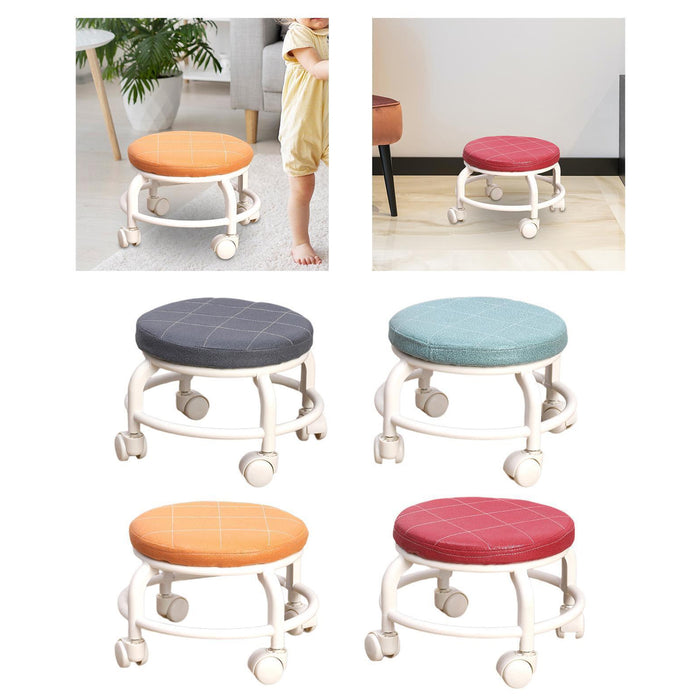 Roller Seat Stool Low Height Rolling Stool Multifunctional Small House ...