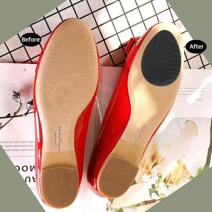 Non-Slip Shoe Pads, Rubber Shoe Sole Protector Pads, Self-Adhesive Shoe Grips Pads Stickers Non Skid for Ladies Shoes, High Heels, Boots