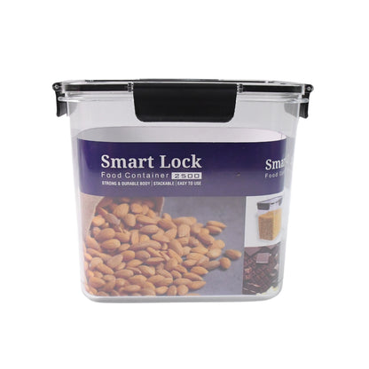 Food Storage Container Airtight Plastic Container with Easy Snap Lids (2500ml / 1 Pc)