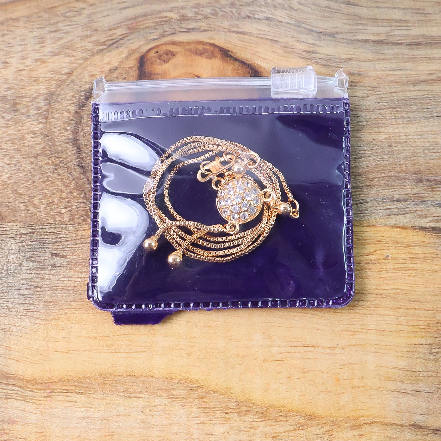 Elegant Gold-Plated Round Pendant Necklace with Dual Hanging Chains for Women