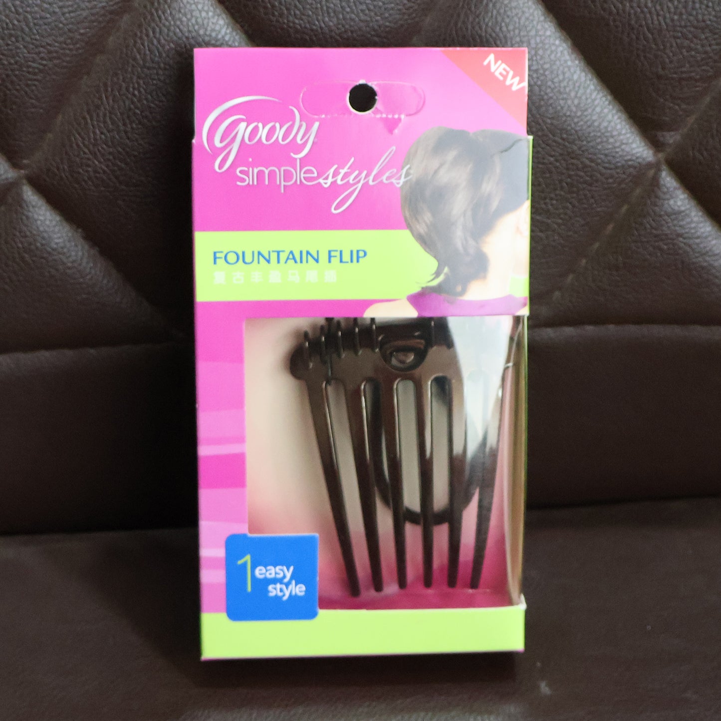 Ponytail Comb with Elastic Loop - (1 Pc)