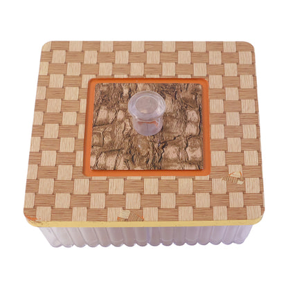 Plastic Multipurpose Dry Fruit Chocolates Mouth Box (1 Pc)