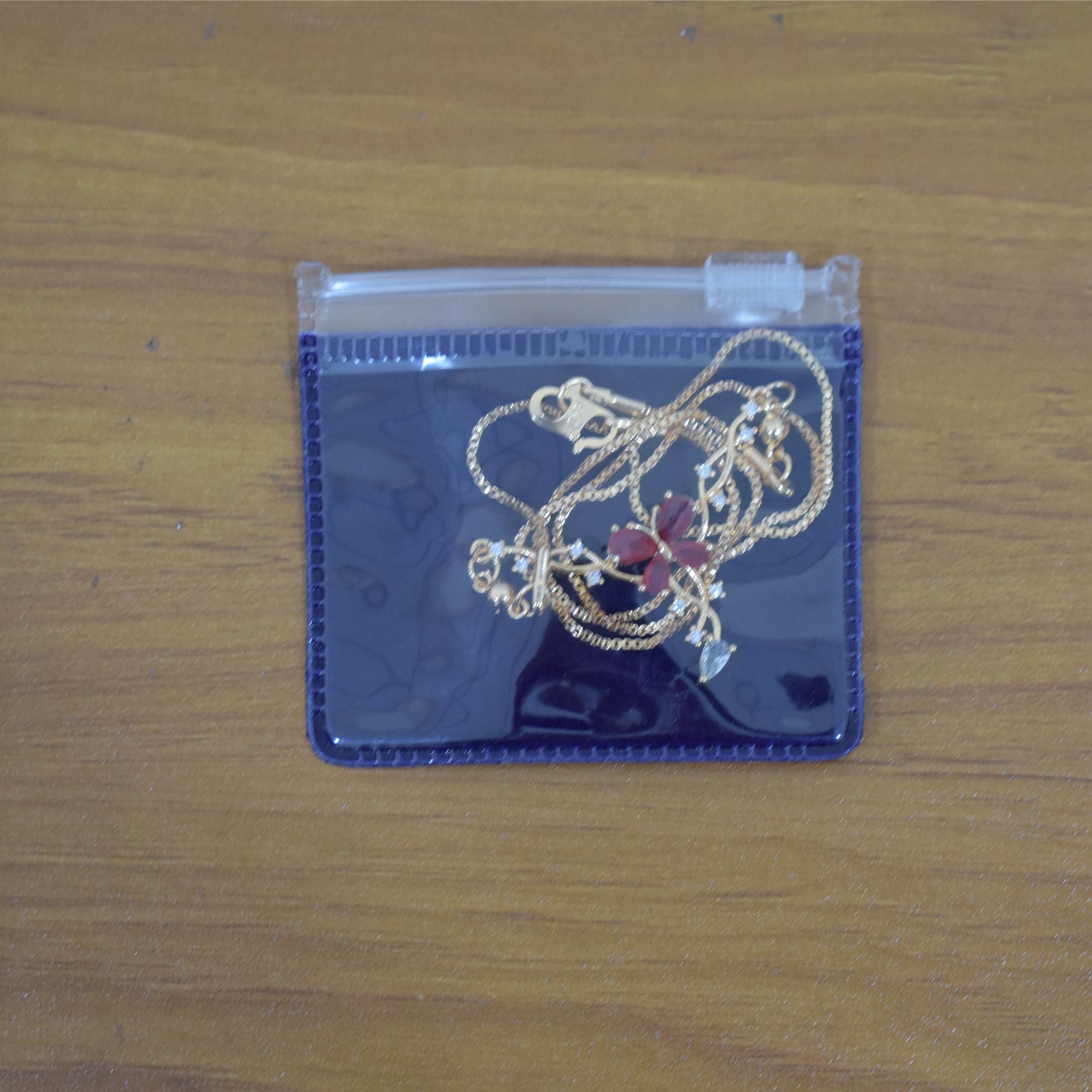 Charming Red Butterfly Gold-Plated Pendant Necklace for Women