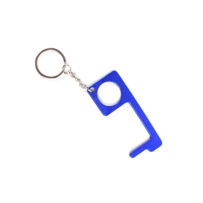 Metal Key Shape Keychain, Door Opener Tool (1 Pc)