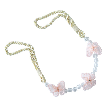 Luxury Floral Beaded Curtain Tieback (1 Pc)