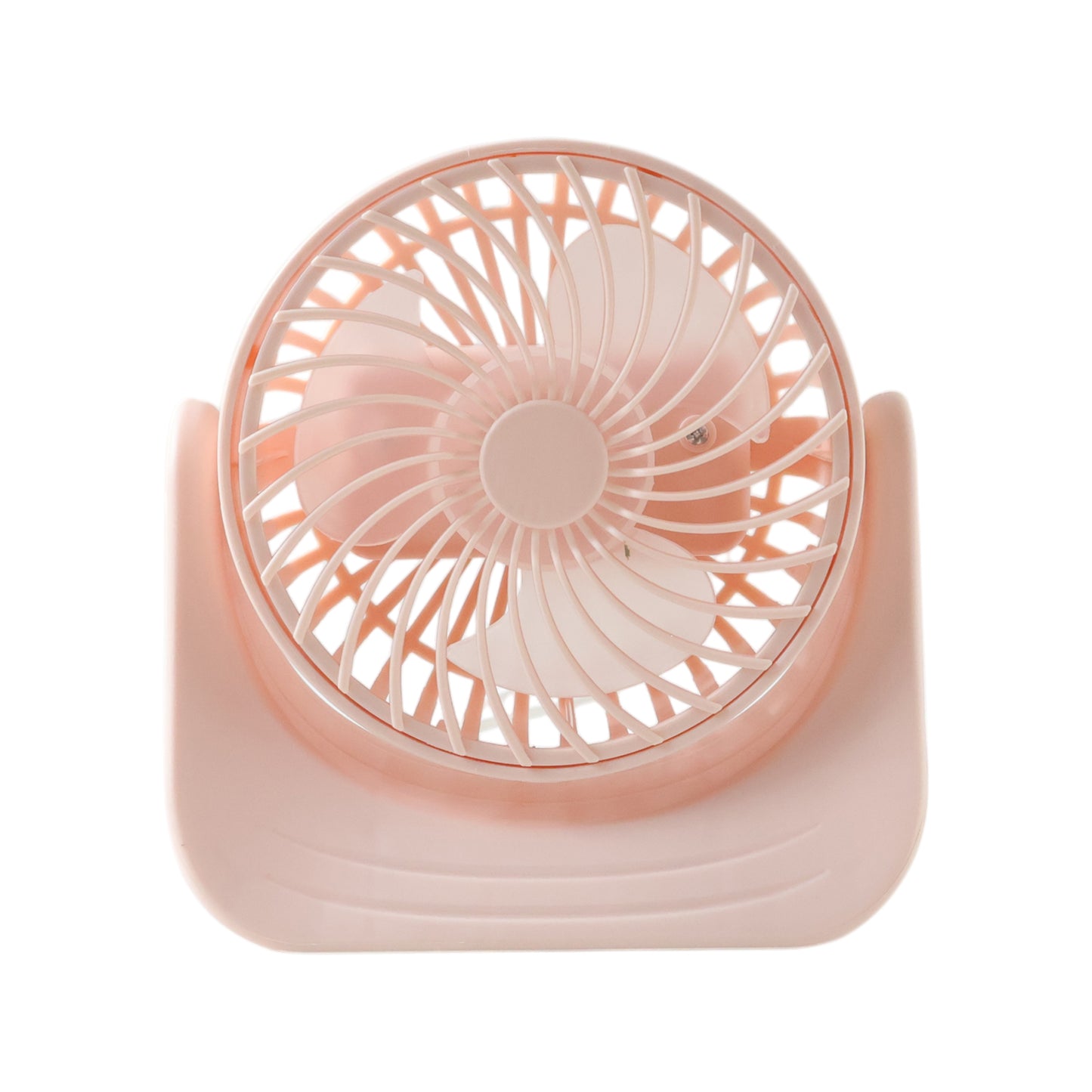 Mini desktop cooling fan in use