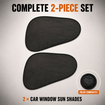 Car Side Window Sun Shade Mesh Cover for UV Protection and Privacy (2 Pc)