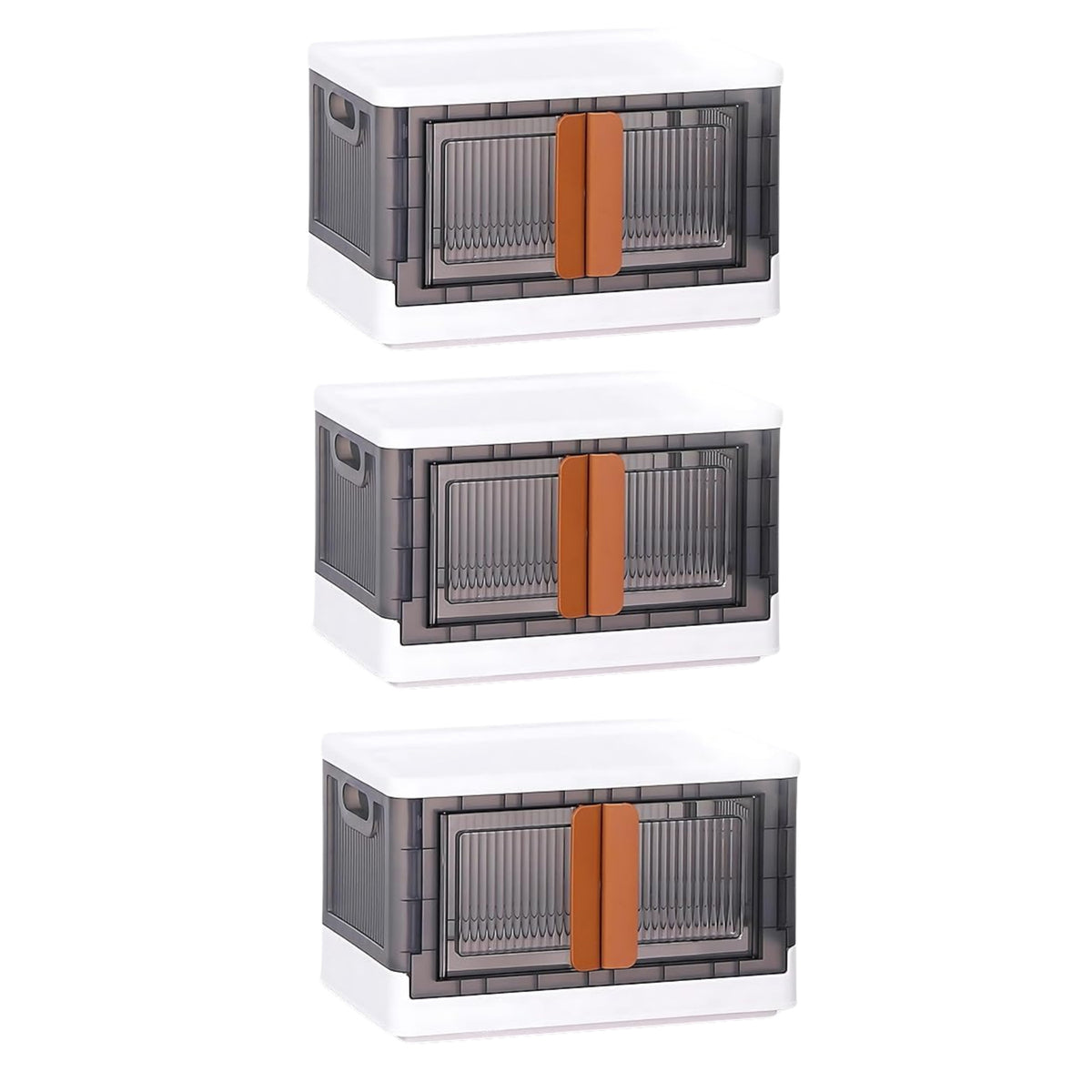 Plastic Folding Wardrobe Organizer 3-Layer with Wheels - Image 5