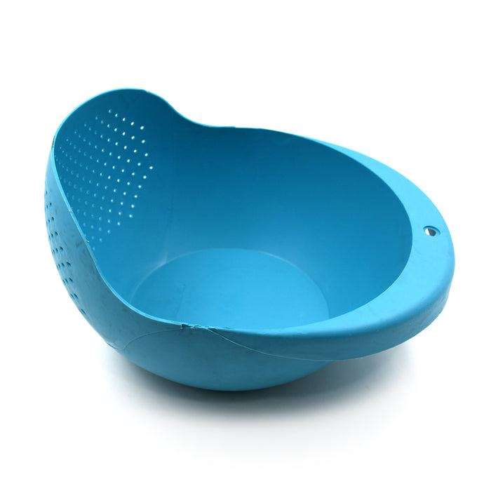 5726 Plastic Rice Bowl / Food Strainer Thick Drain Basket for Rice, Vegetable & Fruit, Strainer Colander, Fruit Basket, Pasta Strainer, Washing Bowl (1 pc )
