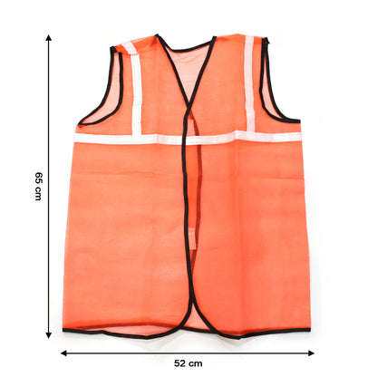 Orange Safety Jacket For Having protection against accidents usually