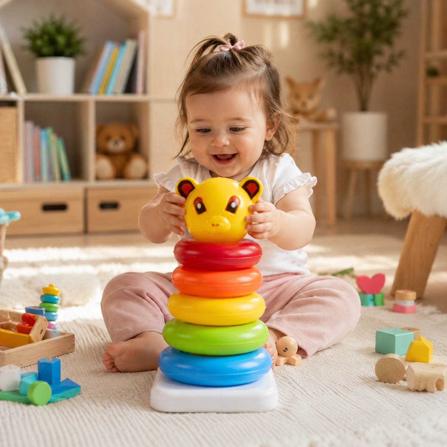 Children's toy for color and shape recognition