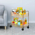 2 Layer Storage Trolley with Wheels – Compact & Movable Organizer