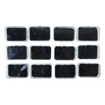 Top view of 12-piece rectangle jewellery storage box set