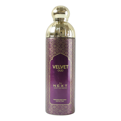 Next Velvet Oud perfume deodorant bottle view