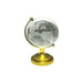 Clear Crystal Globe with World Map & Gold Base (50 mm)