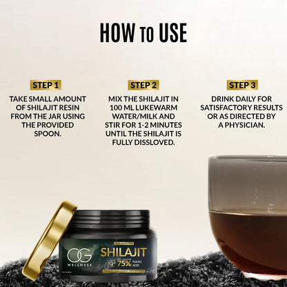 OG Wellness Pure Himalayan Shilajit Resin (20 GM / 1 Pc)