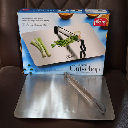 Supermom Stainless Steel Multifunctional Cut & Chop Vegetable Slicer Tool (1 Pc)