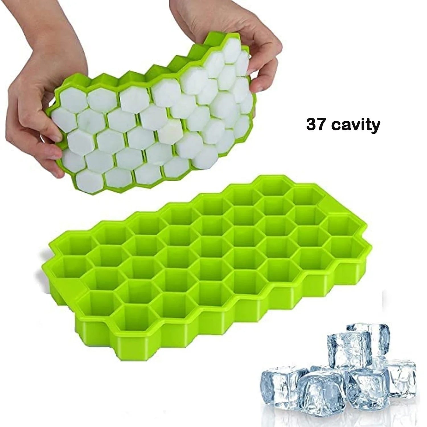 Ice tray for preparing facial cooling cubes