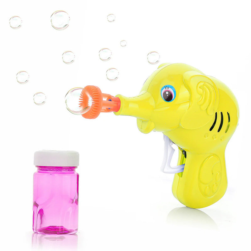 Elephant Bubble Gun for Kids - Includes Bubble Solution
