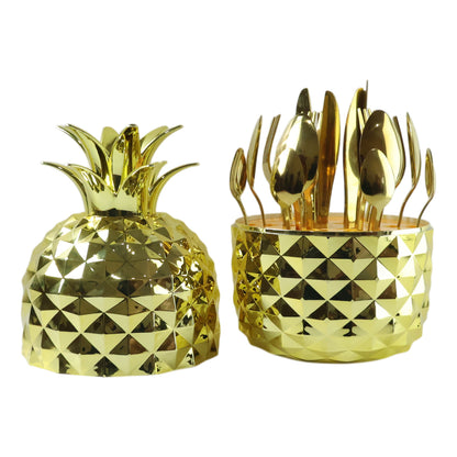 Close-up of cutlery organizer pineapple stand