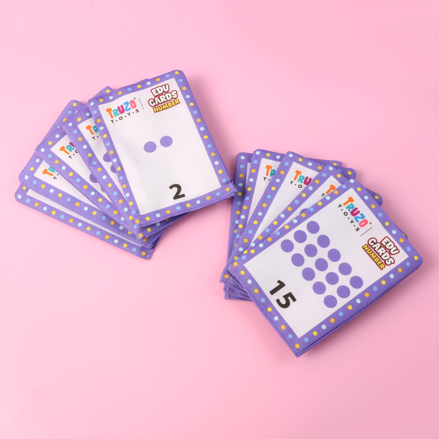 Truzo Toys Edu Cards – Number Flashcards for Early Learning & Counting Skills (3+ Years)