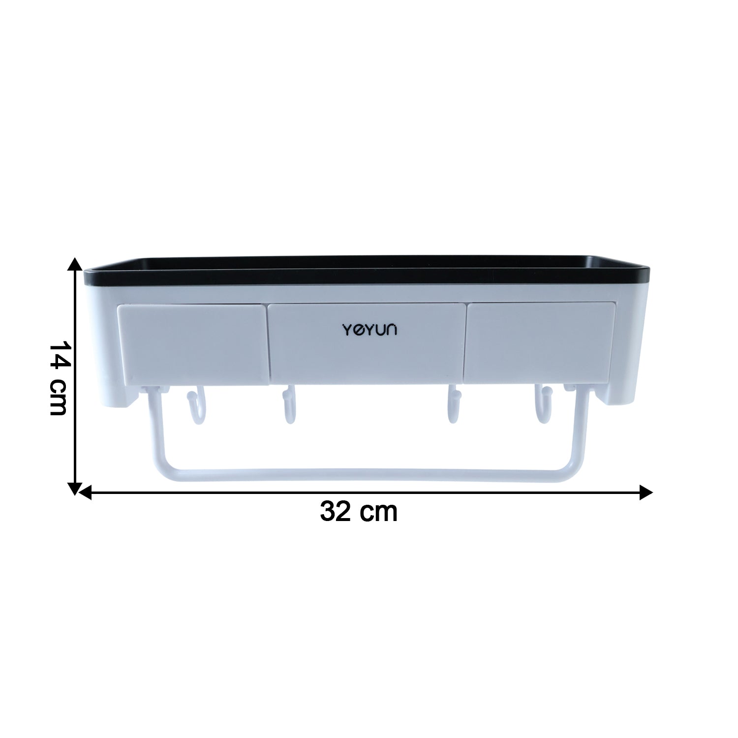 Wall Mounted Multifunctional Bathroom Storage Rack (1 Pc)
