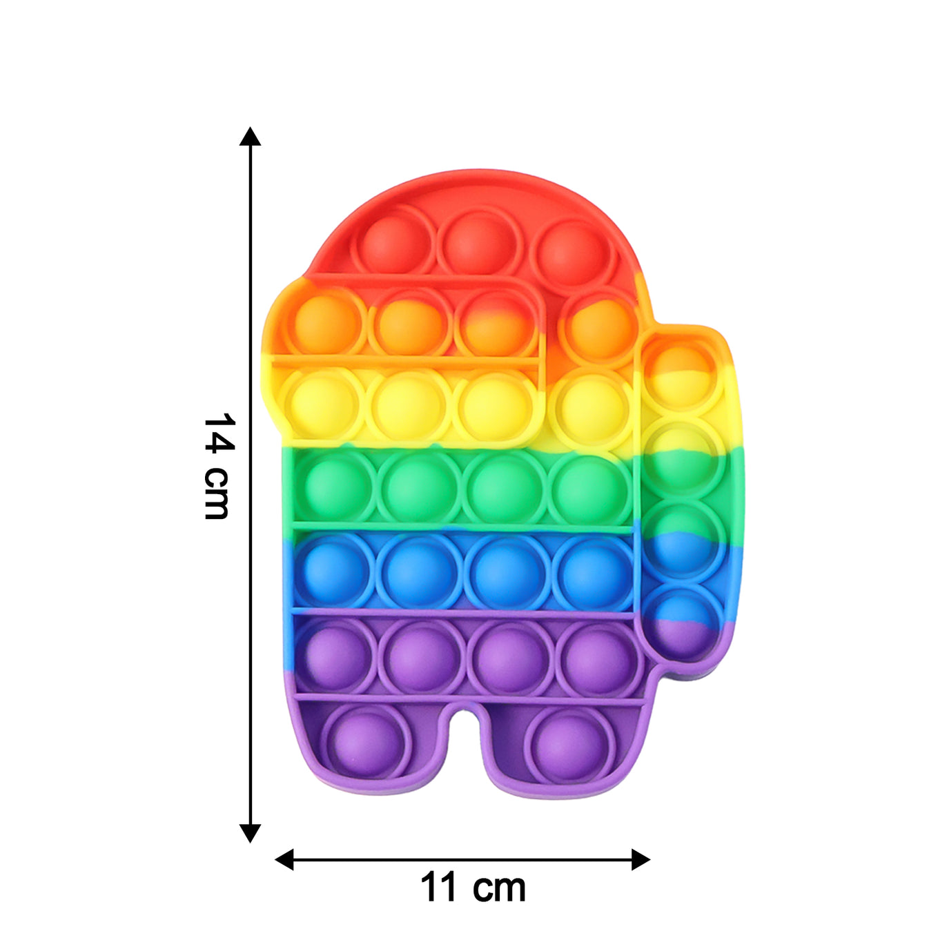 Silicone Pop It Fidget Toy for Kids & Adults – Reusable Push Pop Bubble Sensory Toy, Soft Silicone Press Game, Portable Travel Toy for Home, Office & Classroom - Pop Fidget Toy - Image 3