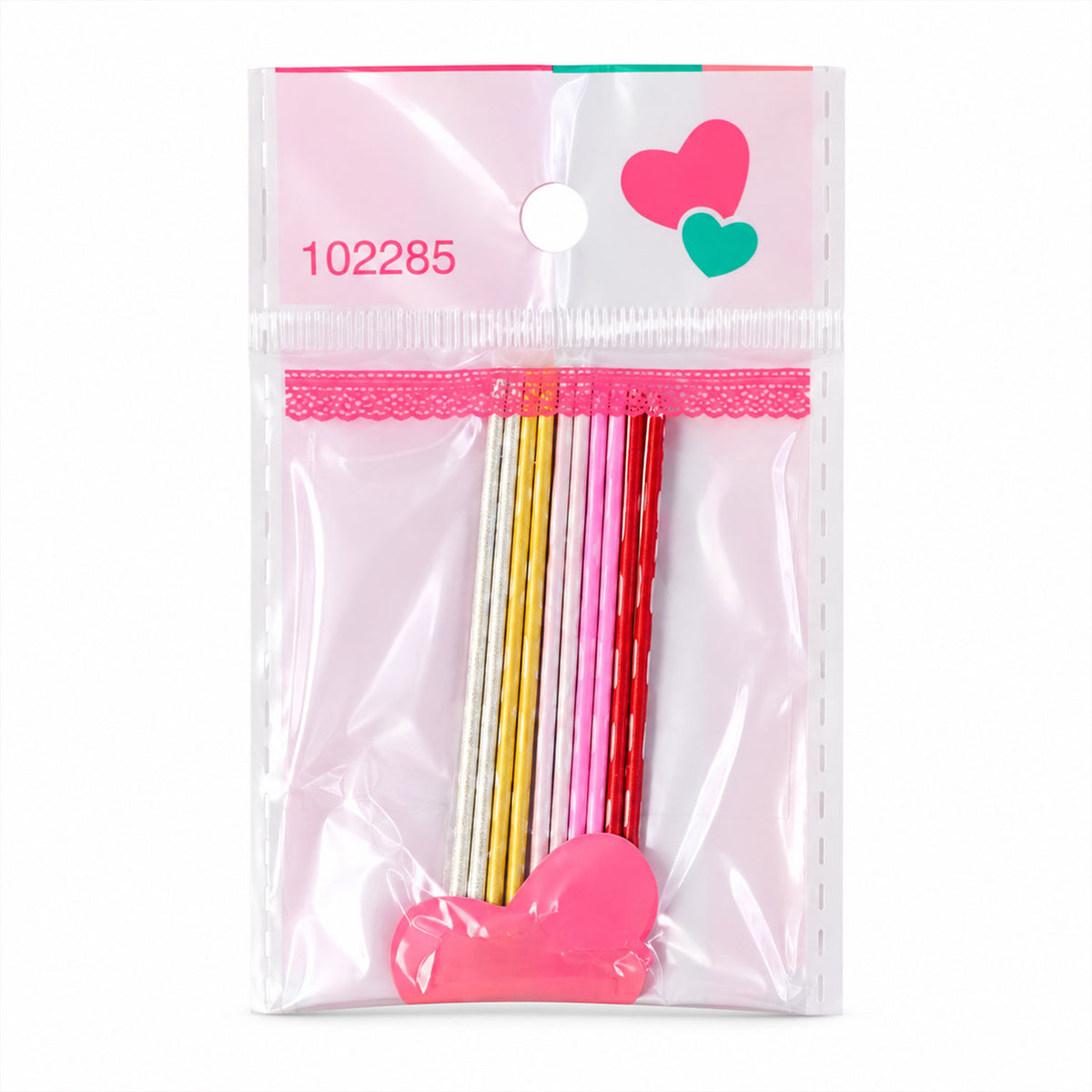 Metallic Colour Bobby Pins Set with Mixed Shades for Girls (10 Pc)