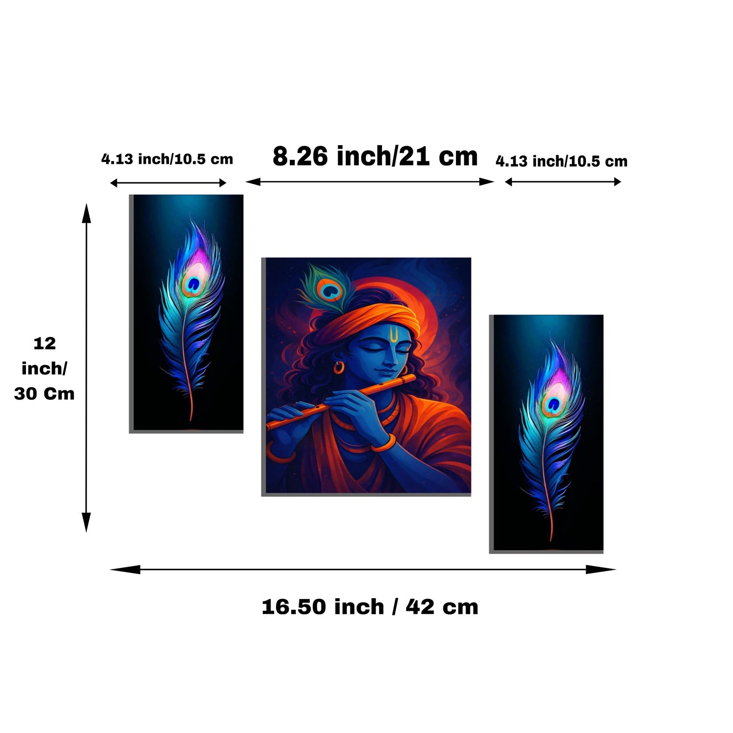 Krishna panel frame bedroom decor