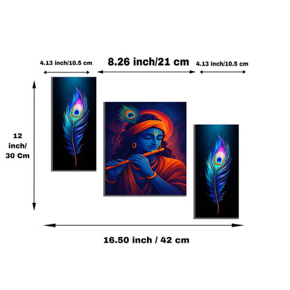 Krishna panel frame bedroom decor