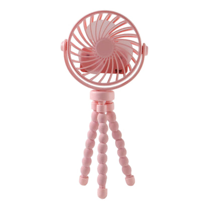 Flexible tripod stand cooling fan angled for airflow