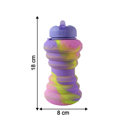 Foldable sports water bottle for easy carrying
