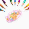 School Eraser Set – 15 Multi-Design Rubber Erasers | Velvet Wipe
