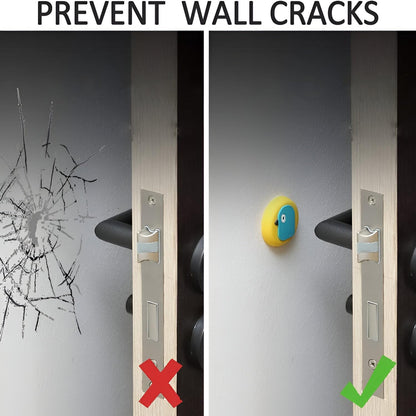 Cute Cartoon & Fruit Design Wall Door Stopper Bumper  (1 Pc, Mix Design)