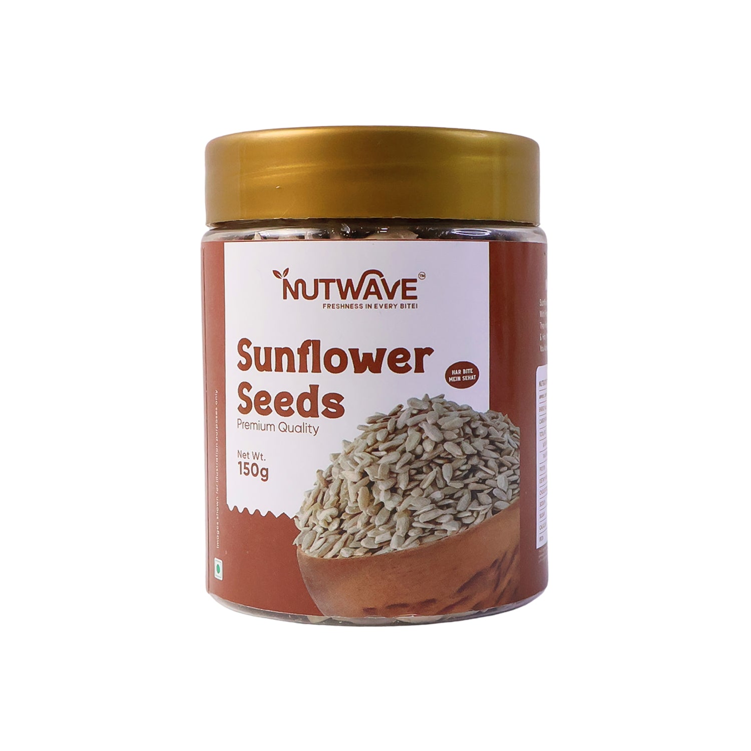 Nutwave Premium Quality Sunflower Seeds – Healthy & Crunchy Superfood (150 gm)