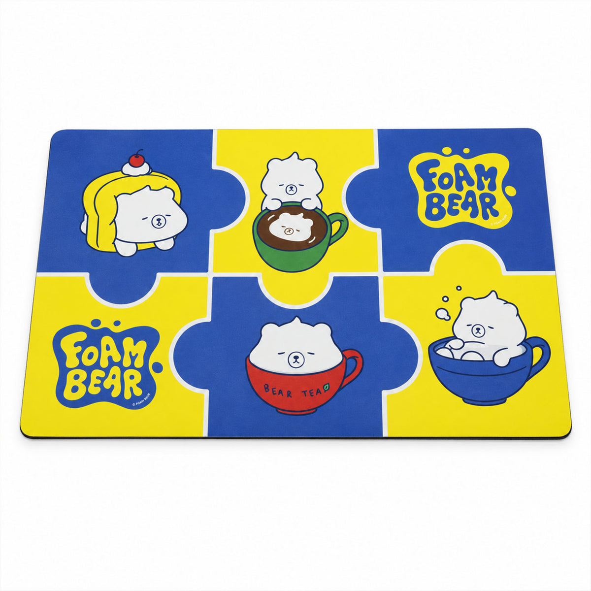 Absorbent Bathroom Mat, Cute Cartoon Bear Print Quick Dry Mat (1 Pc, 45x74 Cm)