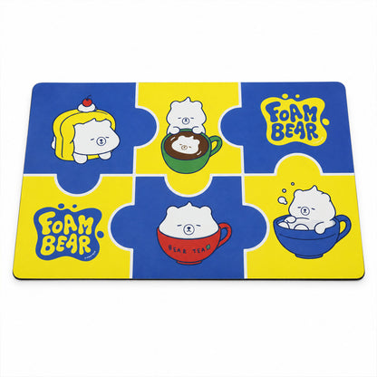 Absorbent Bathroom Mat, Cute Cartoon Bear Print Quick Dry Mat (1 Pc, 45x74 Cm)