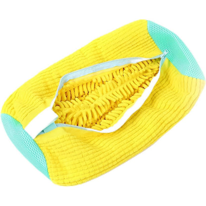 Washable Chenille Shoe Mop Cover with Easy Zip Fit