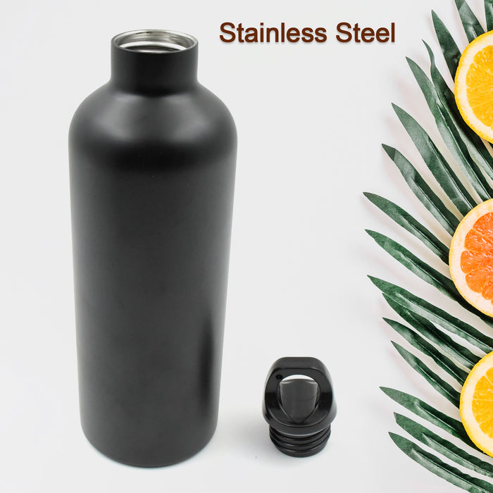 12515 Vacuum Stainless Steel Water Bottle With Carry Handle, Fridge Water Bottle, Leak Proof, Rust Proof, Cold & Hot | Leak Proof | Office Bottle | Gym | Home | Kitchen | Hiking | Trekking | Travel Bottle (Approx 750 ML )